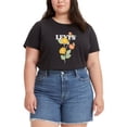 thumbnail image 2 of MSRP $30 Levis Trendy Plus Size Logo Perfect T-Shirt Black Size 2X, 2 of 2