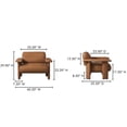 thumbnail image 7 of Moe's Home Collection Marcello Occasional Chair Leather Brown, 7 of 7