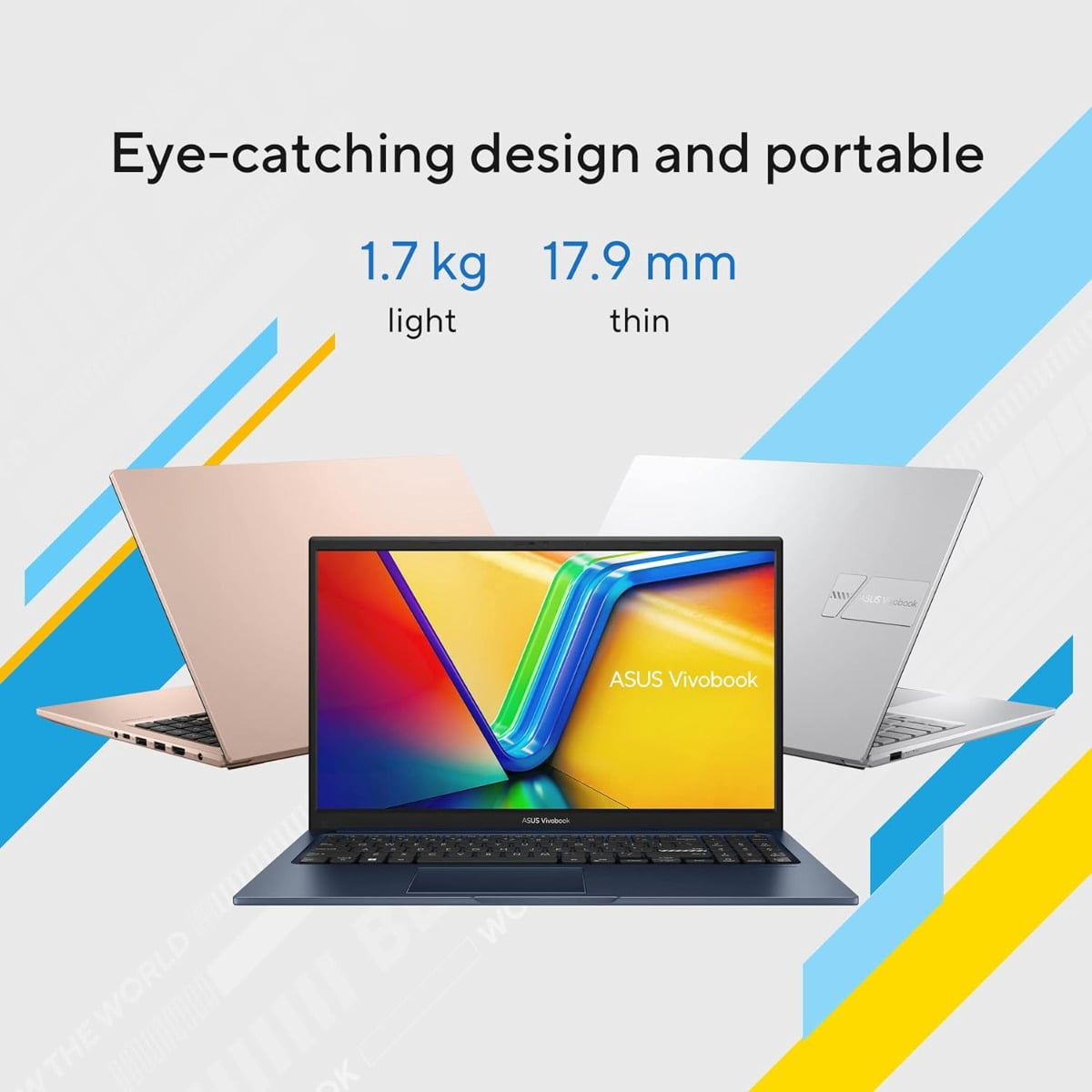ASUS Vivobook 15inch Laptop - Intel Core i5 120U Beat AMD Ryzen 7 4800U - 16GB RAM -512GB SSD -15.6 FHD Display- Windows 11 Office365 included -Computadora Portátil - College Students School