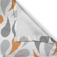 thumbnail image 6 of Ambesonne Geometric Grommet Curtain, Traditional, 50" x 63", Orange Grey White, 6 of 6