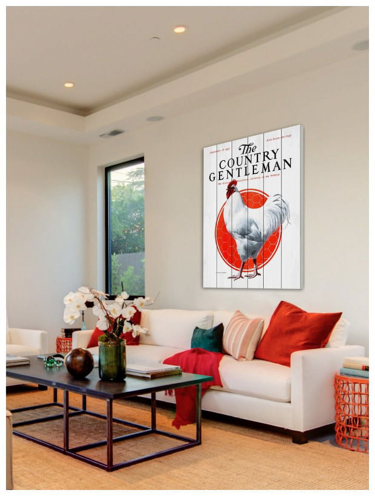 Marmont Hill "CG Fowl" Painting Print on White Wood