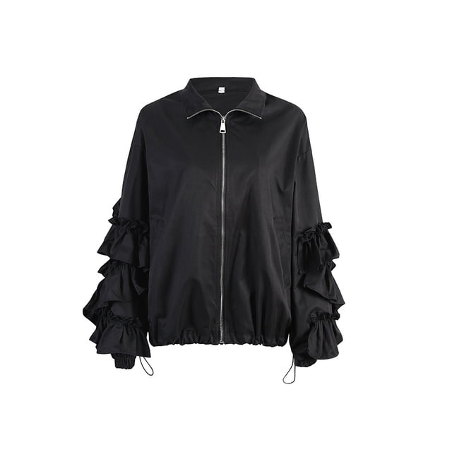 Guardurnaity Otoño Invierno Mujer Abrigo Puff Manga Moda Corto Suelto Chaqueta Caliente Hogar Oficina Escuela Fiesta Viajes Casual Tops para mujer Abrigos y chamarras L Guardurnaity AP013642-02