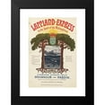 thumbnail image 2 of Martin August Christian Tisell 11x14 Black Modern Framed Museum Art Print Titled - Lappland-Express to the Land of the Midnight Sun; Corridor Express Train Stockholm to Narvik (1904), 2 of 5
