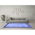 thumbnail image 3 of Ahgly Company Indoor Round Animal Blue Traditional Area Rugs, 4' Round, 3 of 4