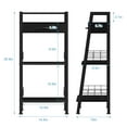 thumbnail image 2 of 3-tier stepped shelves with drawers Small bathroom storage shelves Freestanding shelves Bookshelves, 2 of 6