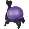 Isokinetics Inc. Balance Exercise Ball Chair - Standard or "Tall Boy" (Exclusive) Frame Height - Choice of Ball Color -
