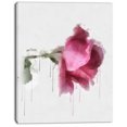 thumbnail image 2 of Beau Dessin à l'Aquarelle de Rose - Impression sur Toile Florale, 2 of 4
