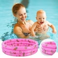 thumbnail image 2 of BOLLSLEY Inflatable Kiddie Pool,Beach Ocean 3 Ring Fun Swimming Pool for Kids,Water Pool Baby Pool for Summer for Ages 3+,Round Kids Bathing Paddling Pool Set Kids Bath Tub Ocean Ball Family Pool, 2 of 8