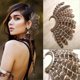 thumbnail image 4 of 2Pcs Unisex Big Feather Ear Cuff Non Piercing Gold Clip on Earrings, 4 of 5