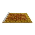 thumbnail image 2 of Ahgly Company Machine Washable Indoor Square Persian Yellow Traditional Area Rugs, 8' Square, 2 of 4