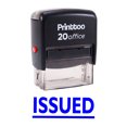 thumbnail image 2 of Printtoo Self Inking ISSUED Rubber Stamp Office Stationary Stamp-Blue, 2 of 2
