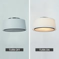 thumbnail image 5 of Ceiling Lamps For Living Room, Modern Linen Round Flush Mount 18", 5 of 10
