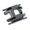 Aluminum alloy black, variant on Yihuala Transmission Shaft Metal Drive Axles Base Upgrade Parts for 1:18 Scale TRX-4 Car Rock Crawlers Trucks