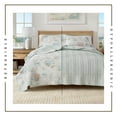 thumbnail image 3 of Great Bay Home Watercolor Coastal Reversible Cotton Twin / Twin XL Quilt Set, 3 of 6