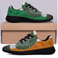 thumbnail image 3 of Celtic Tree of Life Irish St Patrick's Day Shoes Sneakers Black Size 5, 3 of 7