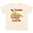 thumbnail image 3 of Inktastic My Grandma Loves Me Sloth Boys or Girls Toddler T-Shirt, 3 of 5