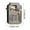 B, variant on Metal Windproof Lighter with Transparent Chamber and One-Button Ejection, Refillable Rocker Lighter for Outdoor and Daily Use, Brushed Metal Finish Lighter(A)