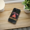 thumbnail image 5 of DistinctInk Clear Hybrid Case for Apple iPhone 15 Pro (6.1" Screen) - I Love You More Than I Love Cake - Lightweight Grip, 5 of 9