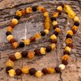 thumbnail image 3 of Amberalia Set of Amber Necklace 13" (33cm) ands Amber Bracelet 5.5" (14cm) Genuine Baltic Amber, Lab Tested Raw Multicolor, 3 of 6