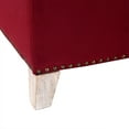 thumbnail image 2 of Costaelm Hank Square 29.5" Velvet Tufted Storage Ottoman, Red, 2 of 10
