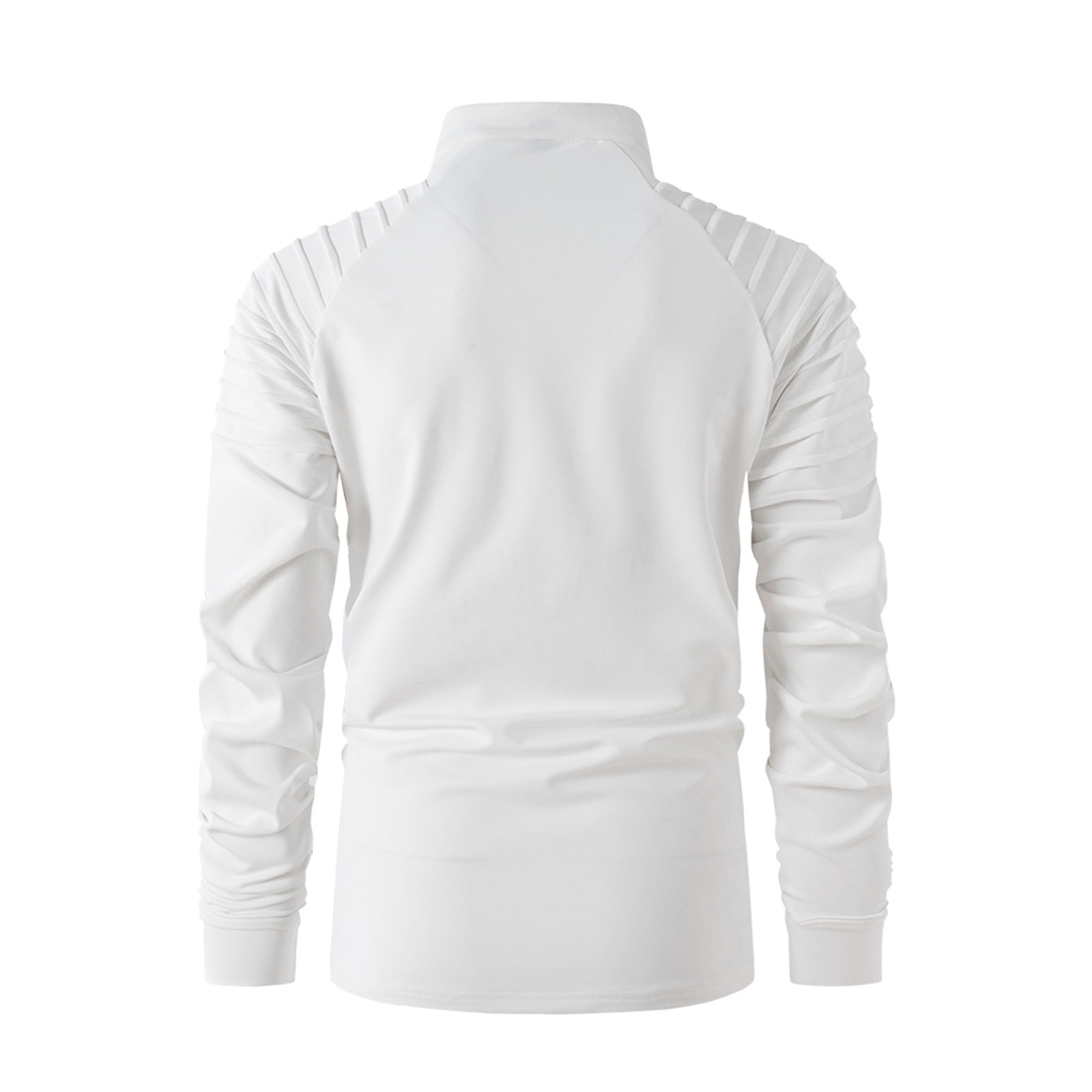 WREESH Men's Half-Zip Stand-Up Collar Top Longsleeve Sports Top in