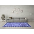 thumbnail image 3 of Ahgly Company Machine Washable Indoor Rectangle Persian Blue Traditional Area Rugs, 8' x 10', 3 of 4