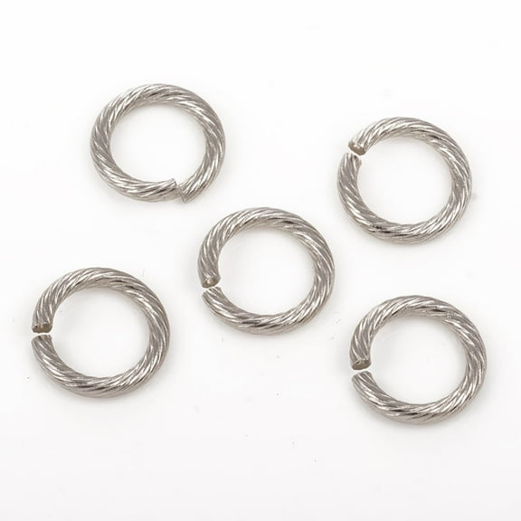 Tarnish Resistant 304 Stainless Steel Jump Ring Open Jump Rings Stainless Steel color 13x2mm Inner Diameter: 9mm 12 Gauge