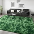 thumbnail image 2 of Softlife Soft Plush Tie Dye Velvet Rugs for Home Decor,Fluffy Carpet for Living Room,Bedroom,6' x 9',Emerald Green, 2 of 7