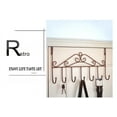 thumbnail image 2 of Casewin Over the Door Hooks - 7-Hook Rack - Door Hanger Hook for Hats, Coats, Towels, Jackets, Bags - Organizer Hangers Rack for Bathrooms, Bedroom, Kitchen, Back Door (Bronze), 2 of 5