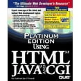 thumbnail image 1 of Pre-Owned Platinum Edition Using HTML 3.2, Java 1.1, and CGI (Hardcover) 0789709325 9780789709325, 1 of 1