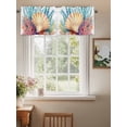 thumbnail image 2 of Summer Coastal Curtain Valances for Windows, Ocean Watercolor Shell Coral Kitchen Valance Window Treatment, Light Filtering Block Curtains for Bathroom/Bedroom/Living Room 42'' x 18'', 2 of 9