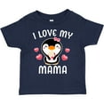 thumbnail image 3 of Inktastic I Love My Mama with Cute Penguin and Hearts Girls Toddler T-Shirt, 3 of 5