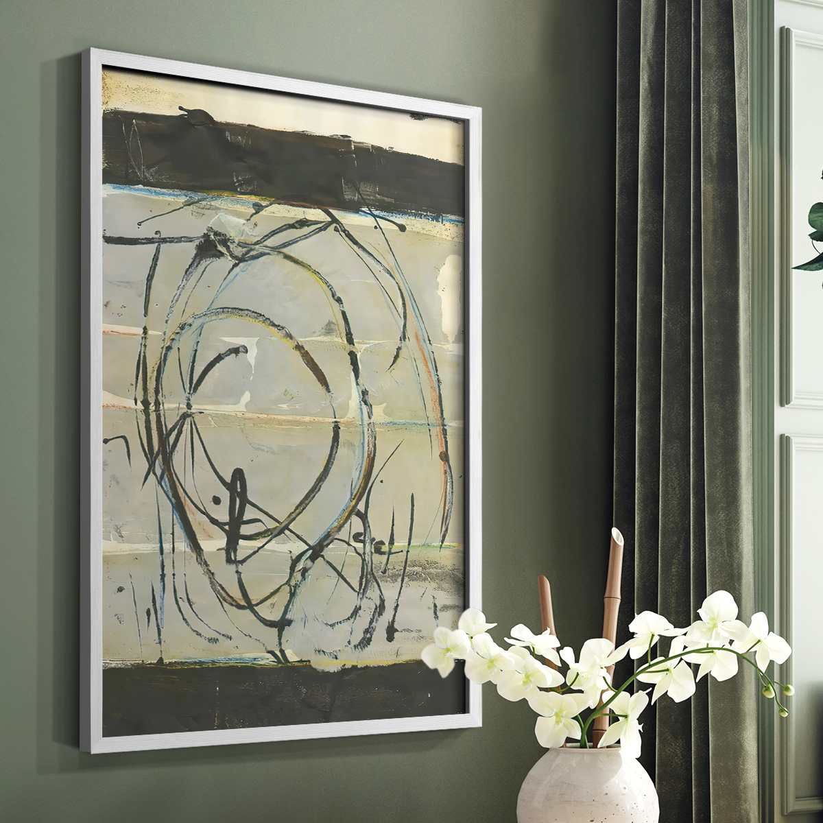 Continuing Energy II in Paper Solid Wood 11 x 14 Framed Print