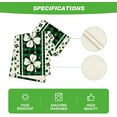 thumbnail image 6 of Green Clover Buffalo Plaid Shamrocks St.Patrick''s Day Table Runner, Seasonal Kitchen Dining Table Decoration for Indoor Home Party 13x72 Inch, 6 of 6