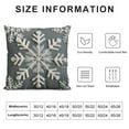 thumbnail image 5 of GOSMITH  Christmas Pillow Covers with Raised Snowflakes Neutral Boho Throw Pillow Covers Decorative for Winter Holiday Grey, 5 of 5