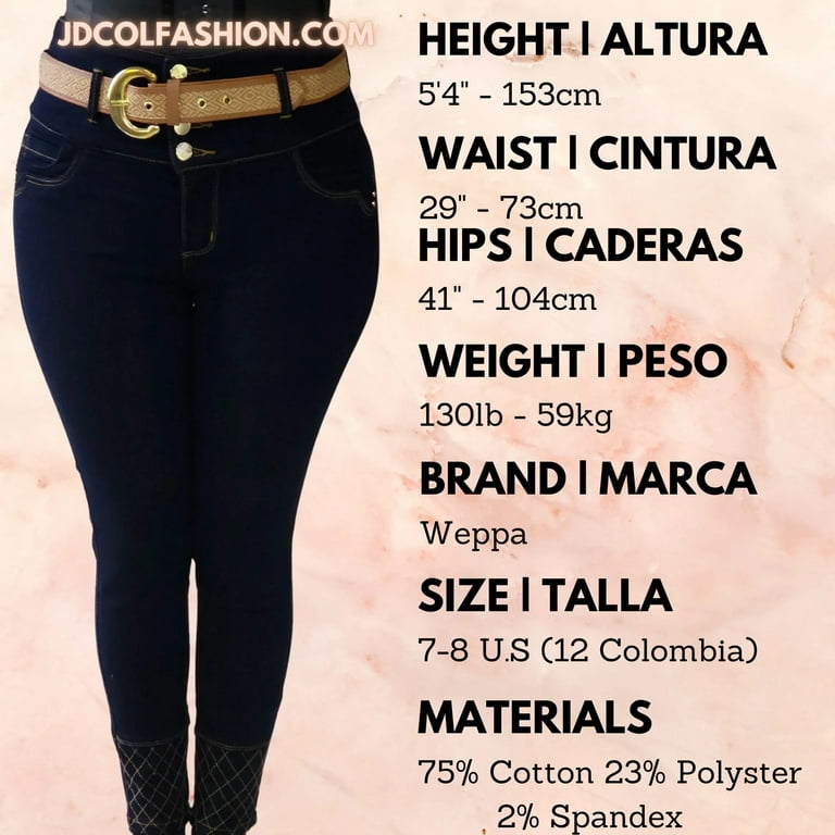 AREA 7 Capris Jeans Colombianos, Colombian Push Up Capri, USA Size