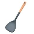 thumbnail image 2 of Kieccall Wooden Handle Silicone Rice Paddle For Kitchen Rice Cooker Food Serving, 2 of 5