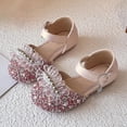 thumbnail image 2 of hengsof Spring Summer Sweet Comfortable Flat Leather Shoes for Girls Sparkling Crystal Dress Shoes Suitable for Weddings Parties, 2 of 9