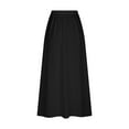 thumbnail image 5 of Taylonsss Clearance Women's Printed Elastic Waistband Pleated Pocket Skirt With Mid Calf Skirt, 5 of 5