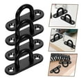 thumbnail image 3 of HEANUJJ 4-Pack Black Stainless Steel U-Shaped Wall Hooks, Ceiling and Wall Mount Hangers with Simple, Stylish Design, 3 of 6