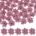 thumbnail image 1 of Uxcell 200-pack Flores de Cinta de Satén, Mini Flores de Tela de 1.2 Pulgadas con Strass para Manualidades y Proyectos de Bricolaje Rosa Pasta de Frijol, 1 of 1