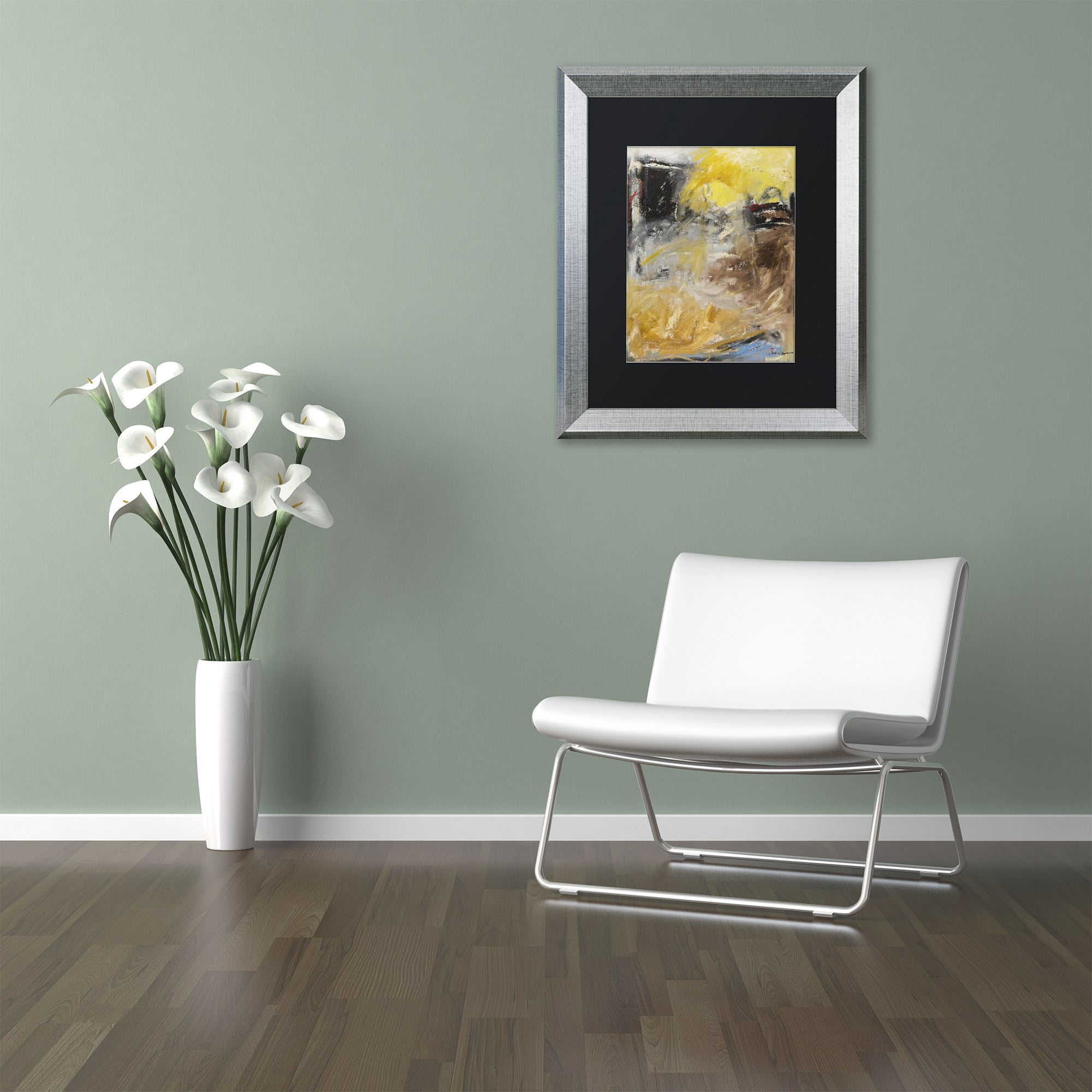 Trademark Fine Art "Minh'alma" Canvas Art by Joarez, Black Matte, Silver Frame