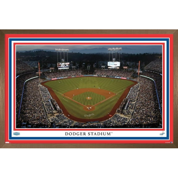 MLB Los Angeles Dodgers - Dodger Stadium 22 Wall Poster, 14.725" x 22.375" Framed