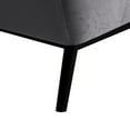 thumbnail image 2 of Oliver Grey Velvet Accent Chair with Wood Legs, 2 of 4