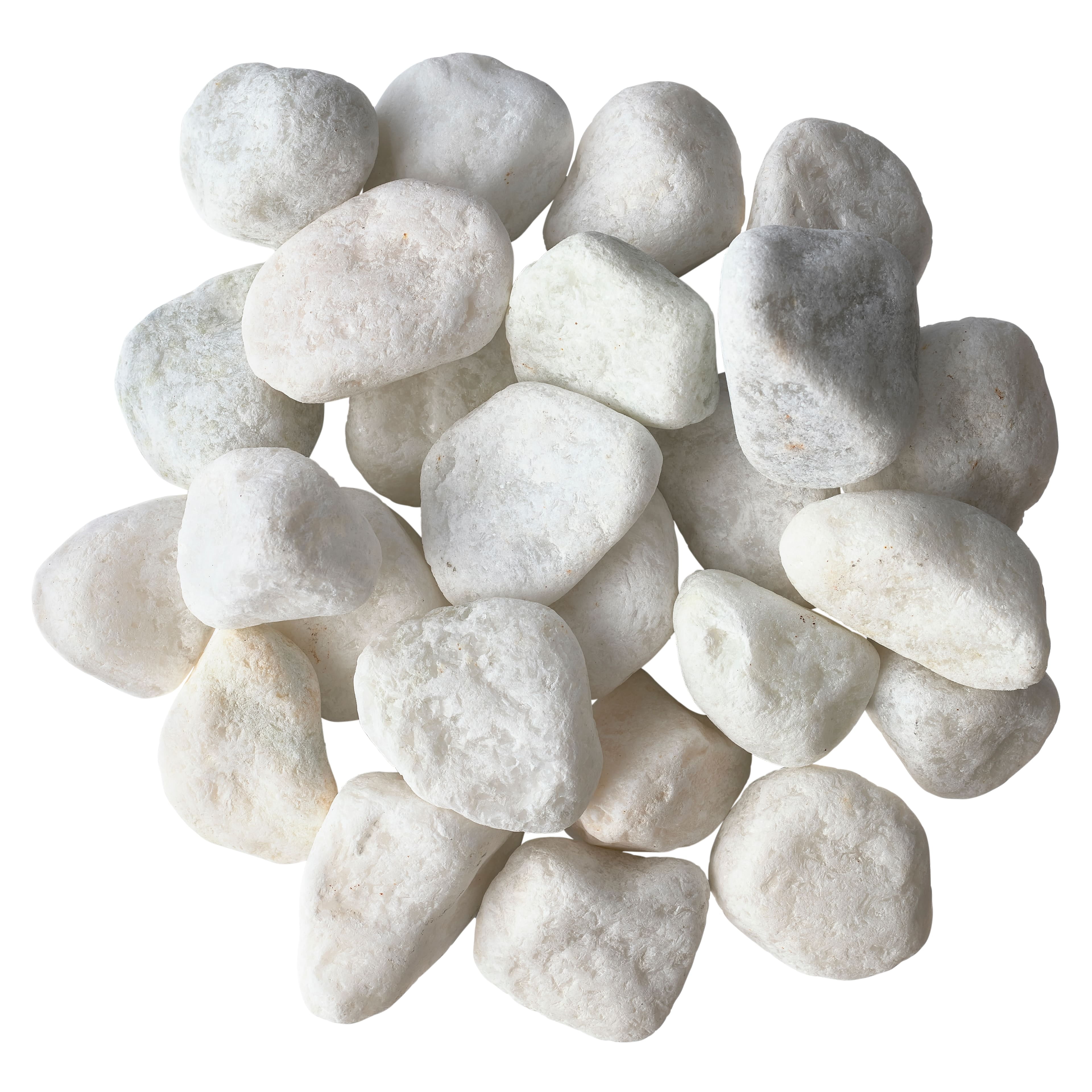 MICHAELS Bulk 12 Pack White Marble Rocks by Ashland™