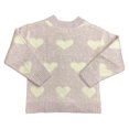 thumbnail image 2 of Vince Camuto Girl's Long Sleeve Soft Knit Valentine's Day Sweater (Lilac, XL (14/16)), 2 of 3