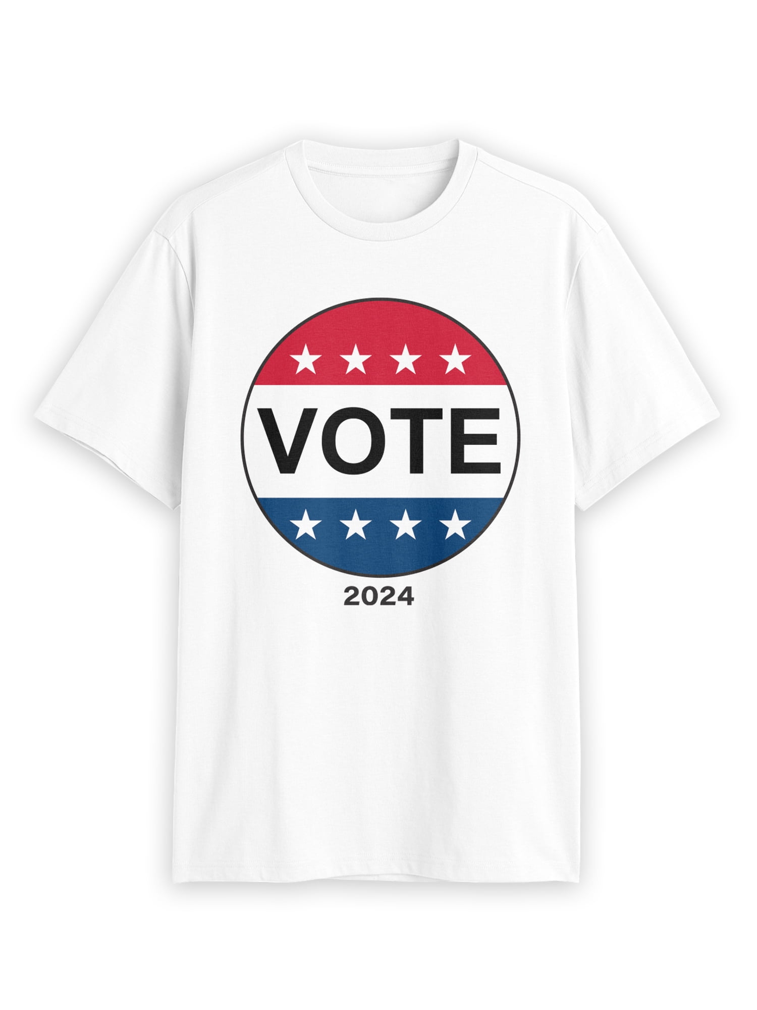 Vote 2024, Men's Apparel Graphic Crew Neck Tee, Sizes S-3XL