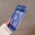 thumbnail image 6 of Designed for iPhone 16 Magnetic Clear Phone Case,Clear Crystal Glitter,Compatible with Mag-Safe,3-in-1 Heavy Duty Shockproof Sparkly Cute Women Girl Protective Phone Case,Clearblue, 6 of 10