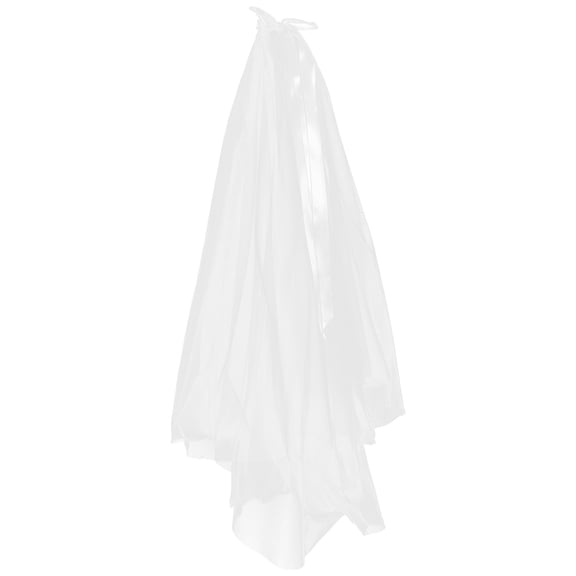 PTOOTP Elegant White Wedding Veil with Bow Lightweight Bridal Accessory for Bride Special Occasion