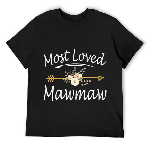 Mens Most Loved Mawmaw Cute Thanksgiving Christmas Gifts T-Shirt Black